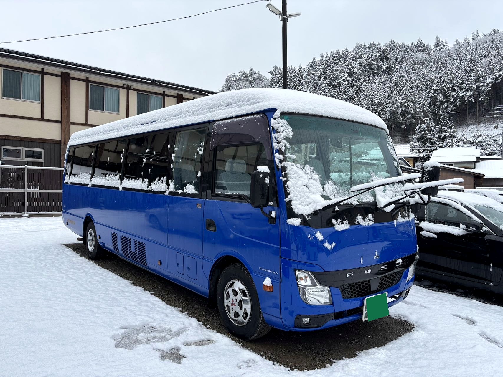 18-seat microbus winter group transfer
